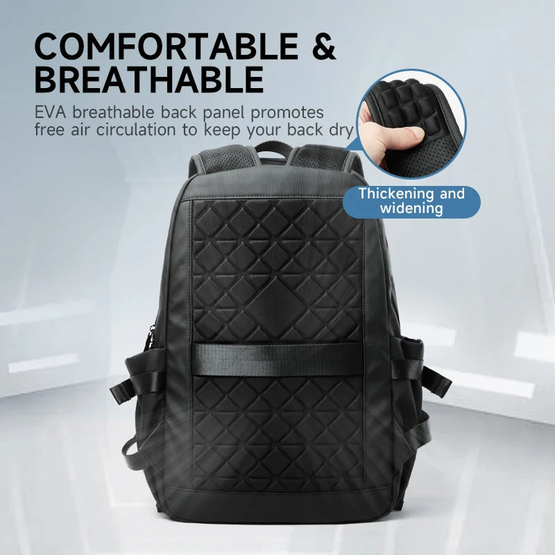 Sac à dos business en cuir synthétique imperméable