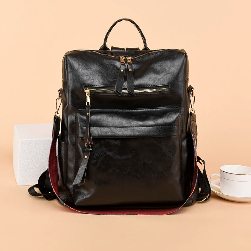 Sac à dos multifonction en cuir synthétique