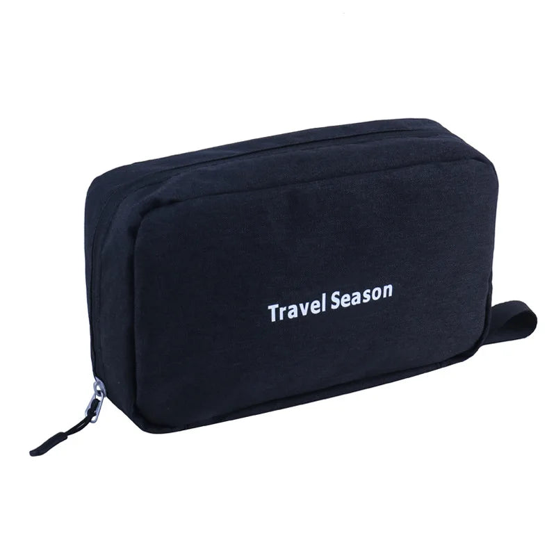 Trousse de toilette suspendue en nylon imperméable compacte