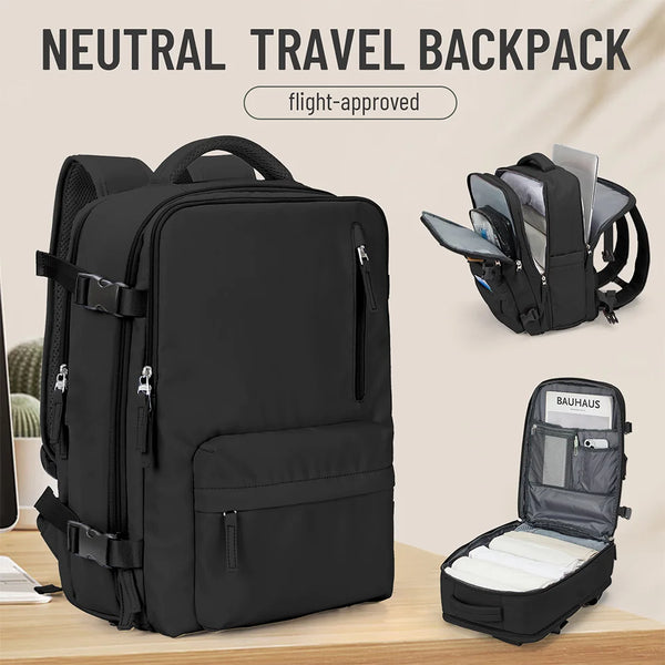 Sac à dos cabine Wizzair 40x30x20 avec compartiment chaussures, coloris noir