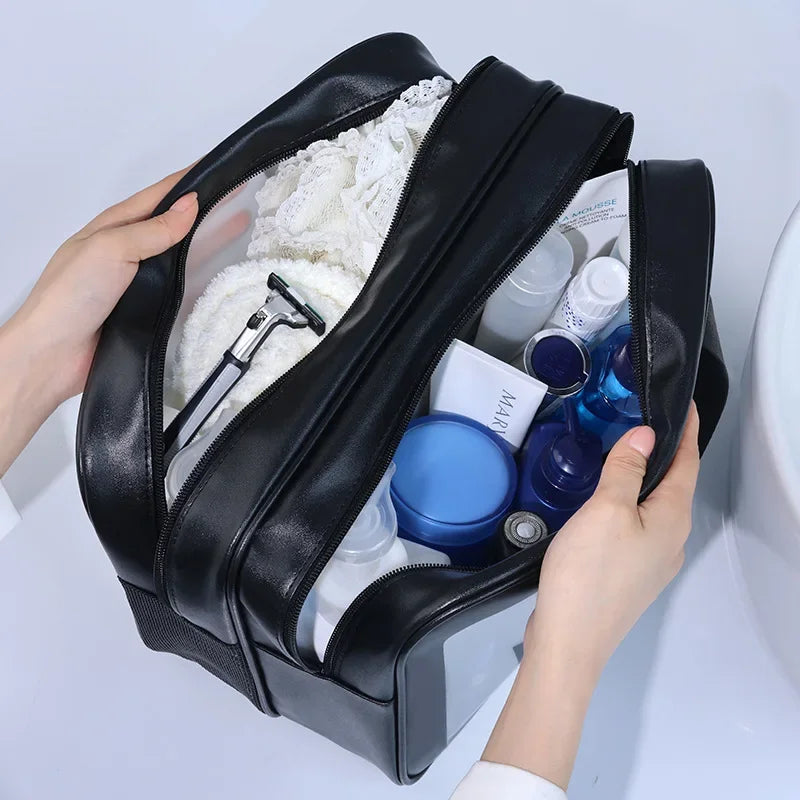 Sac de toilette transparent double compartiment – Voyage & Fitness