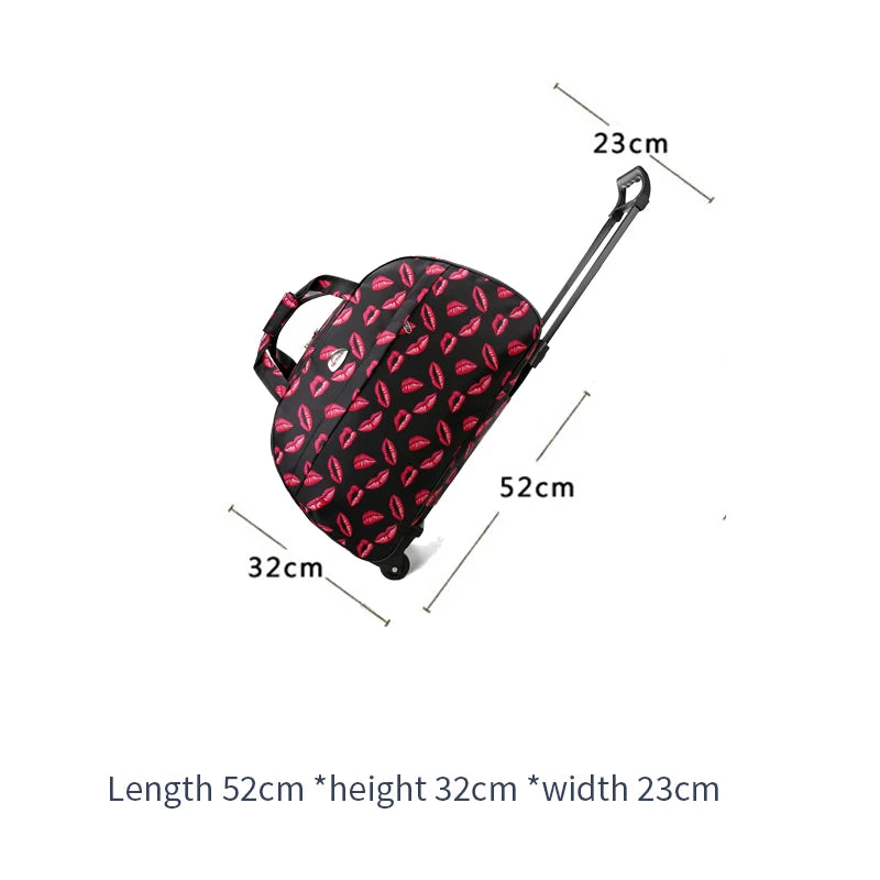 Valise Trolley 52 cm à roulettes – Sac de voyage unisexe