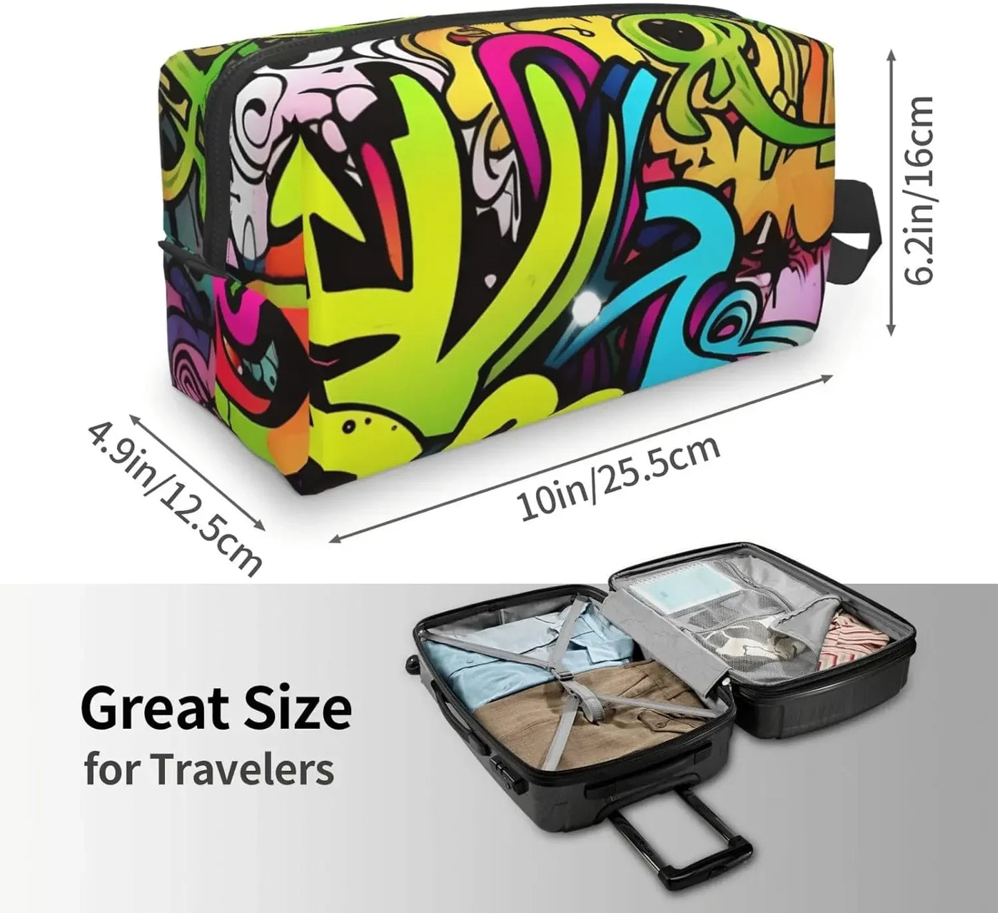 Trousse enfant graffiti coloré rangement école et loisirs