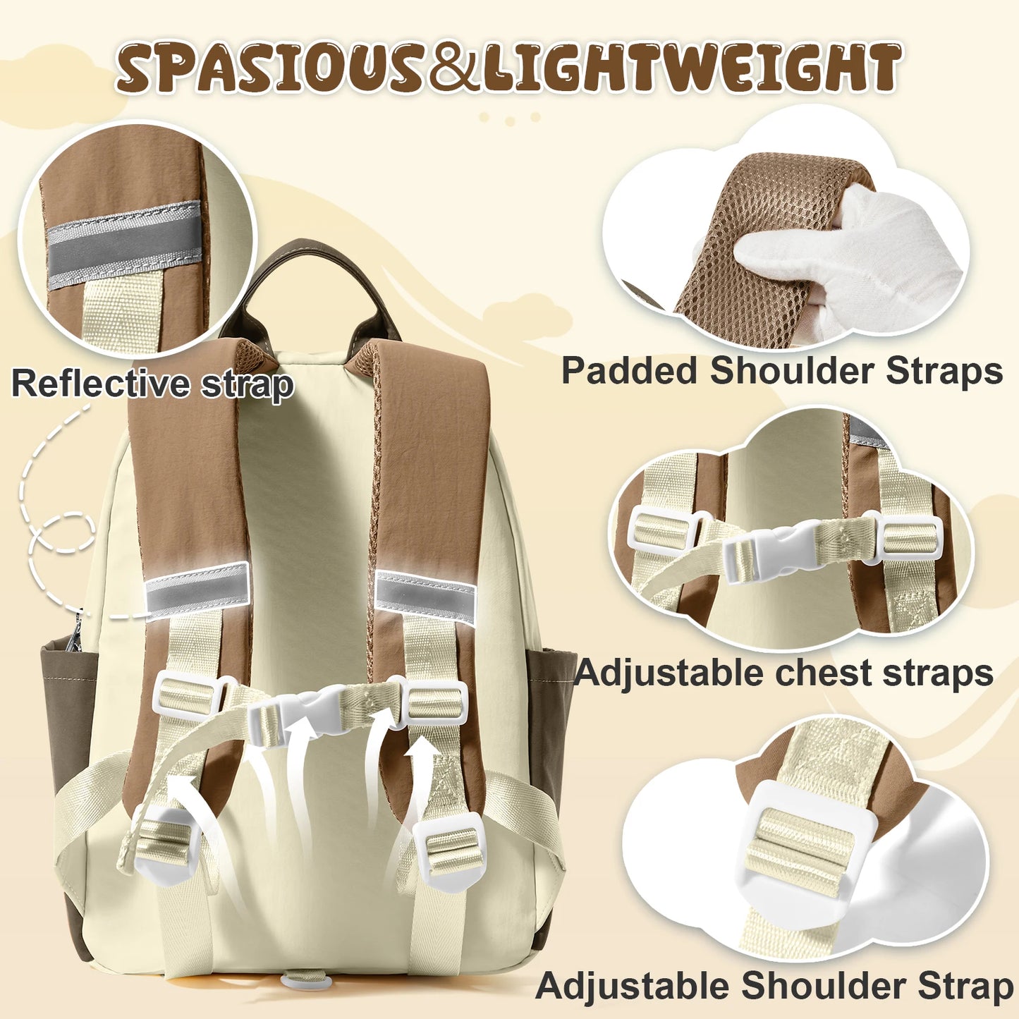 Sac à dos enfant coloré léger imperméable