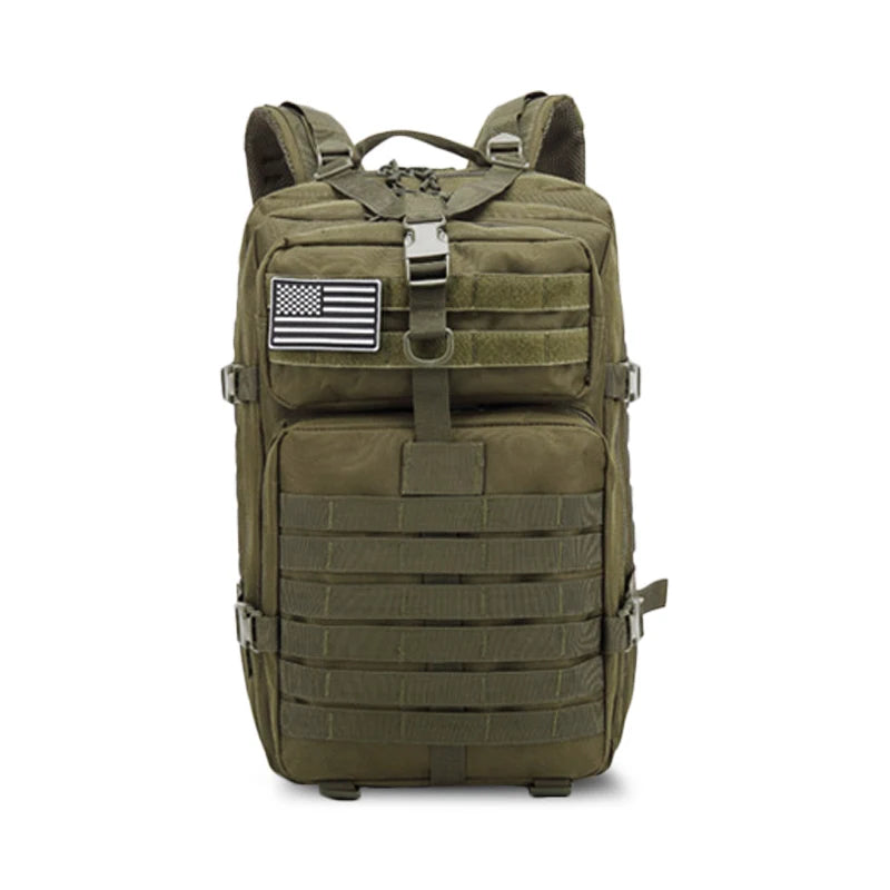 Sac de Voyage Tactique Grande Capacité 45L, coloris vert