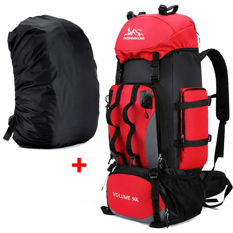 Sac à dos de randonnée imperméable 90L trekking et camping