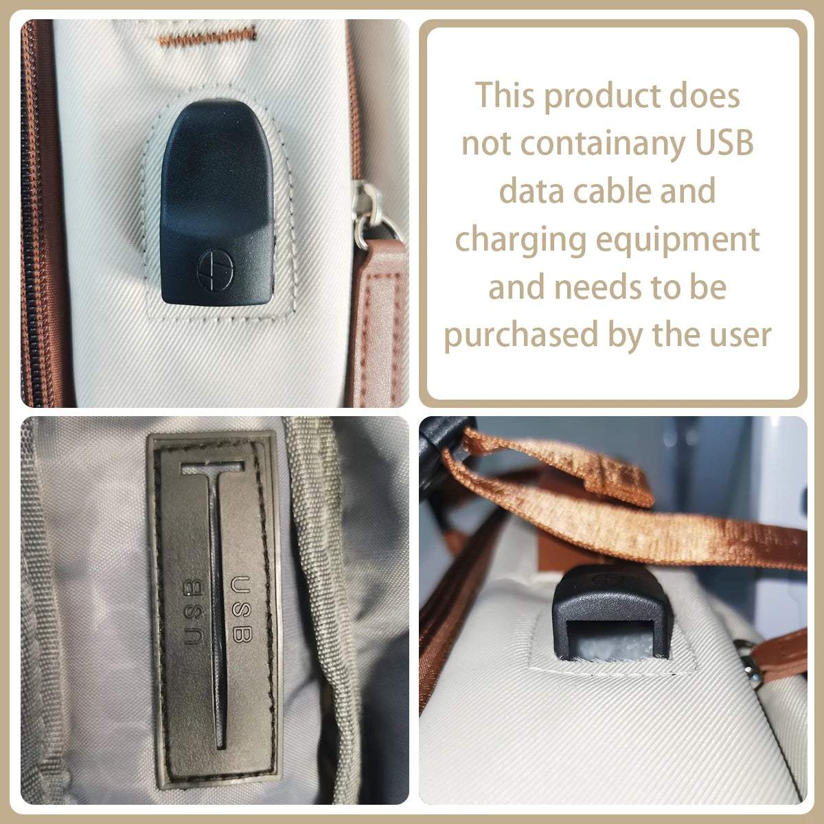 Sac à dos business élégant nylon imperméable avec port USB