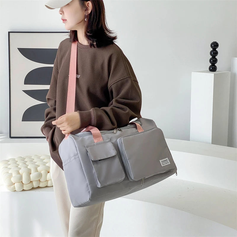 Sac de Voyage Femme 35L Compartiment Chaussures & Séparation Humide