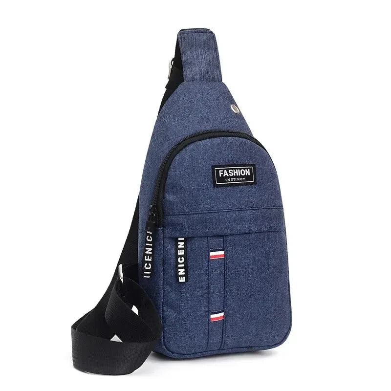 Sac bandoulière homme étanche pour voyage et activités sportives, coloris gris