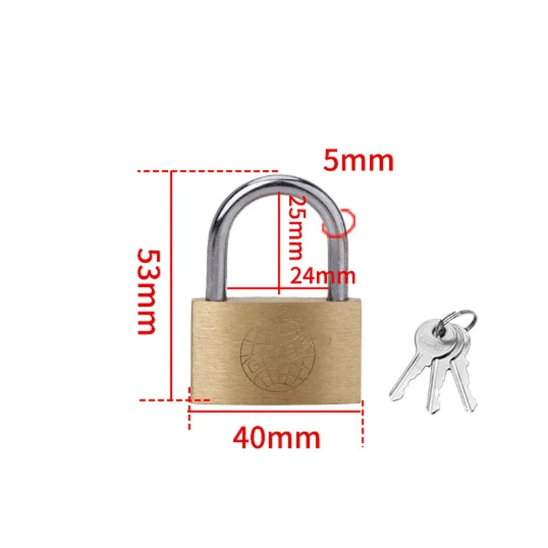 Cadenas en Cuivre avec Clé – Sécurité Polyvalente