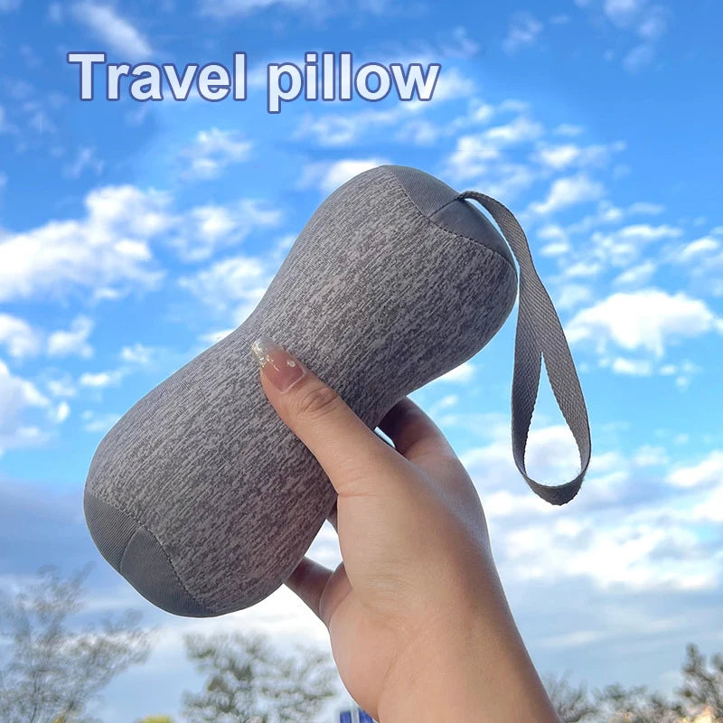 Mini coussin de voyage portatif en U pour soutien cervical et repos nomade