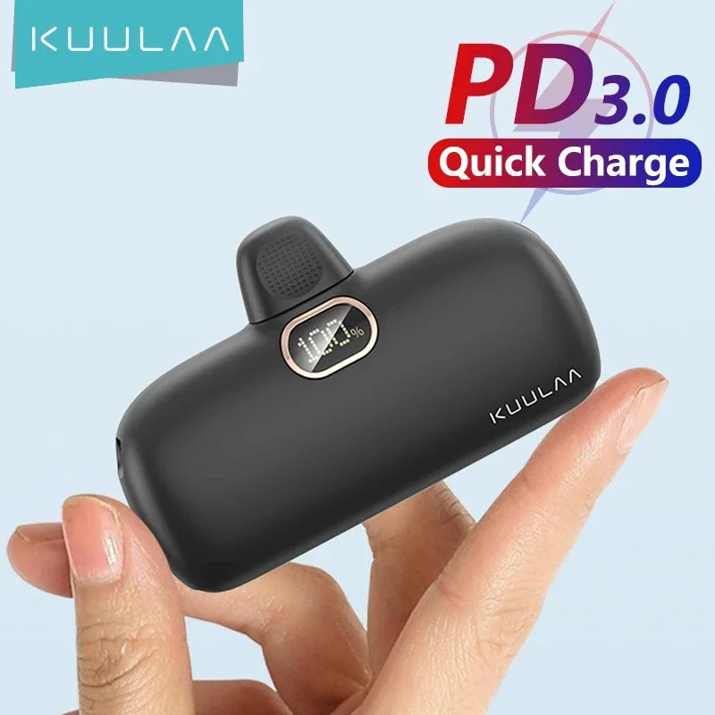 Batterie Externe KUULAA Mini 5000mAh – Charge Rapide 20W