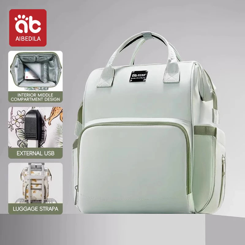 Sac à Dos à Langer Ultra-Capacité – Multifonction & USB