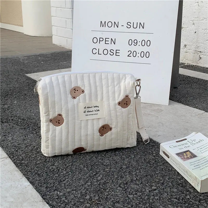 Sac bébé coton organisateur couches et accessoires poussette