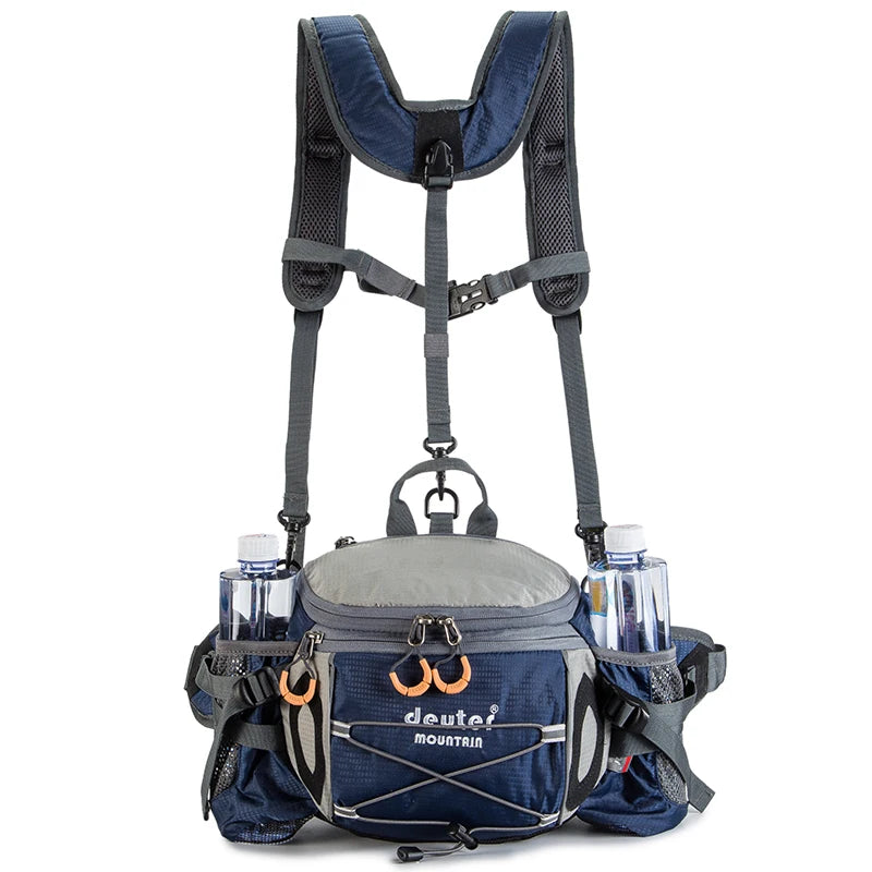 Sac Banane Multifonction 8L avec Porte-Bouteilles – Randonnée, Vélo et Camping