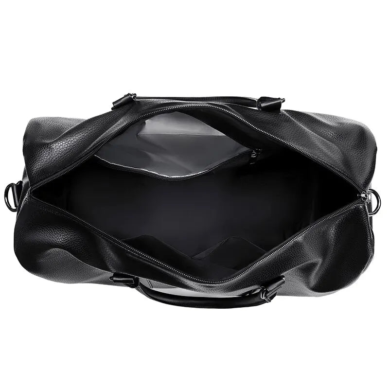 Sac de Voyage Homme Cuir PU Imperméable Grande Capacité