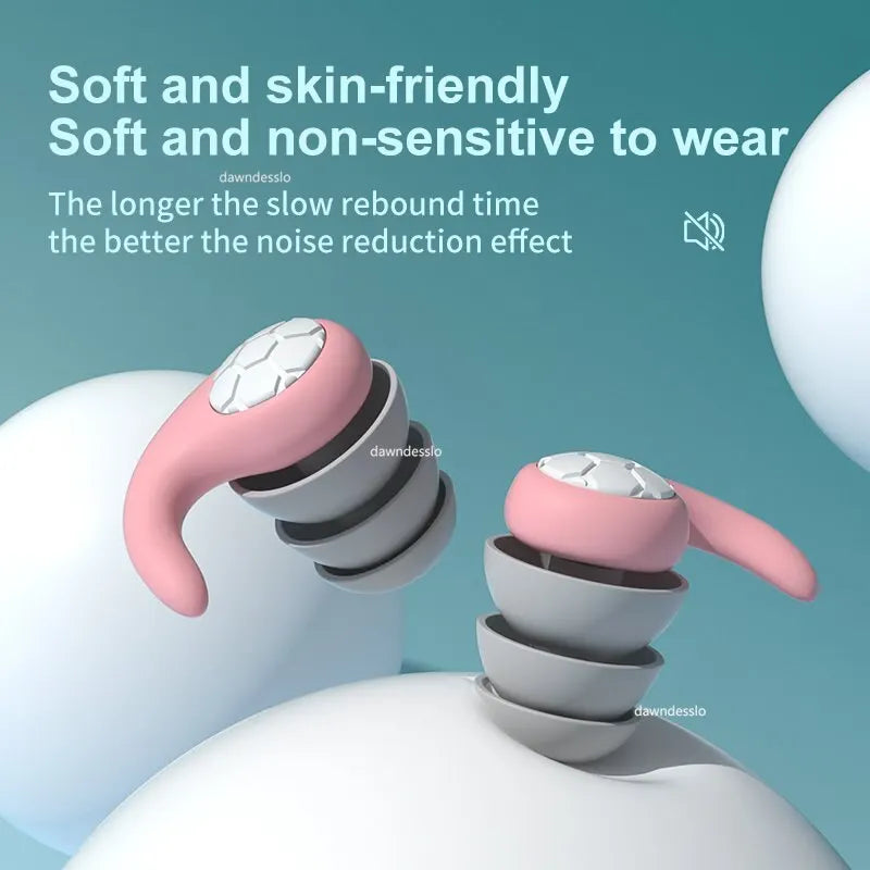 Bouchons d’oreilles en silicone anti-bruit T1 étanches multicolores