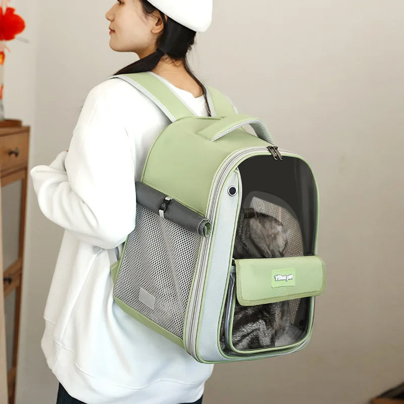 Sac à dos de transport pour chat grande capacité