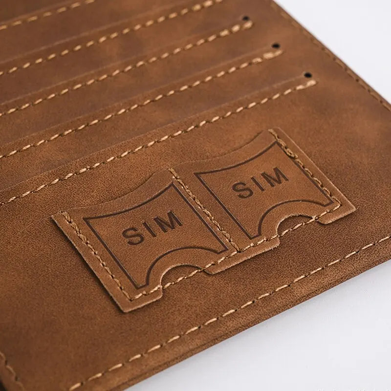 Porte-Passeport Homme en Cuir PU Élégant et Pratique