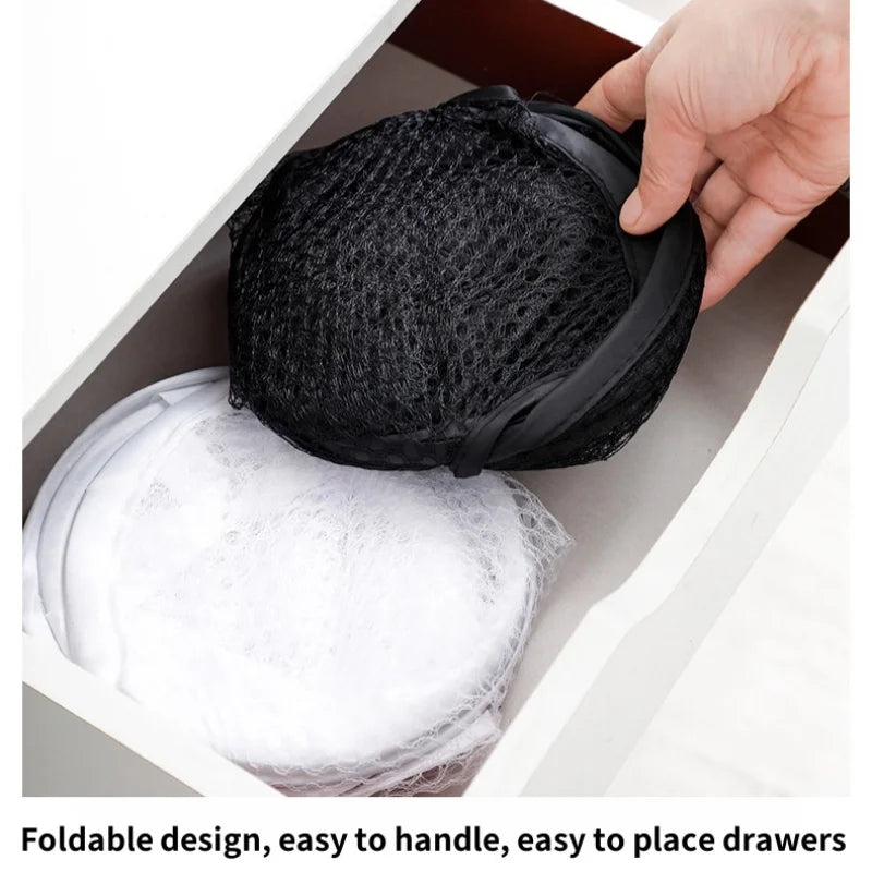 Panier à Linge Pliable en Maille Respirante - Grande Capacité