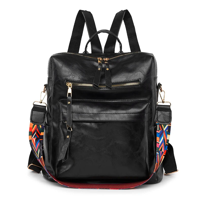 Sac à dos multifonction en cuir synthétique