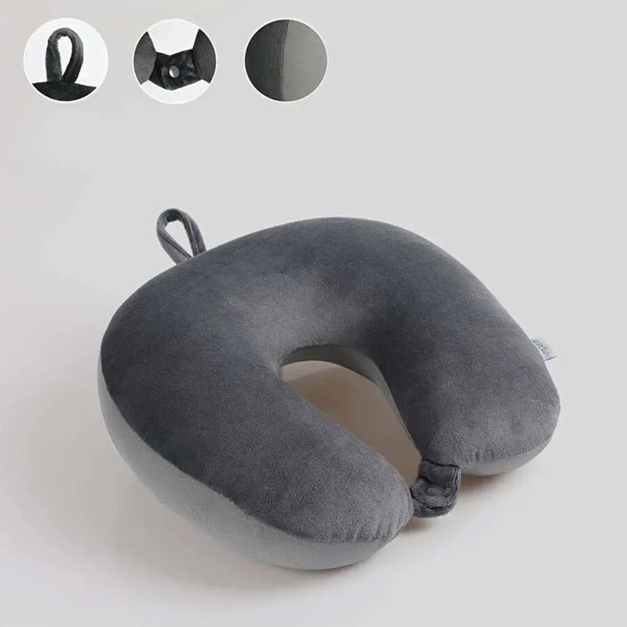 Coussin de voyage en mousse U-Shape avec housse douce et sangle de maintien
