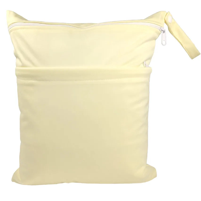 Sac bébé étanche réutilisable deux compartiments rangement couches et vêtements
