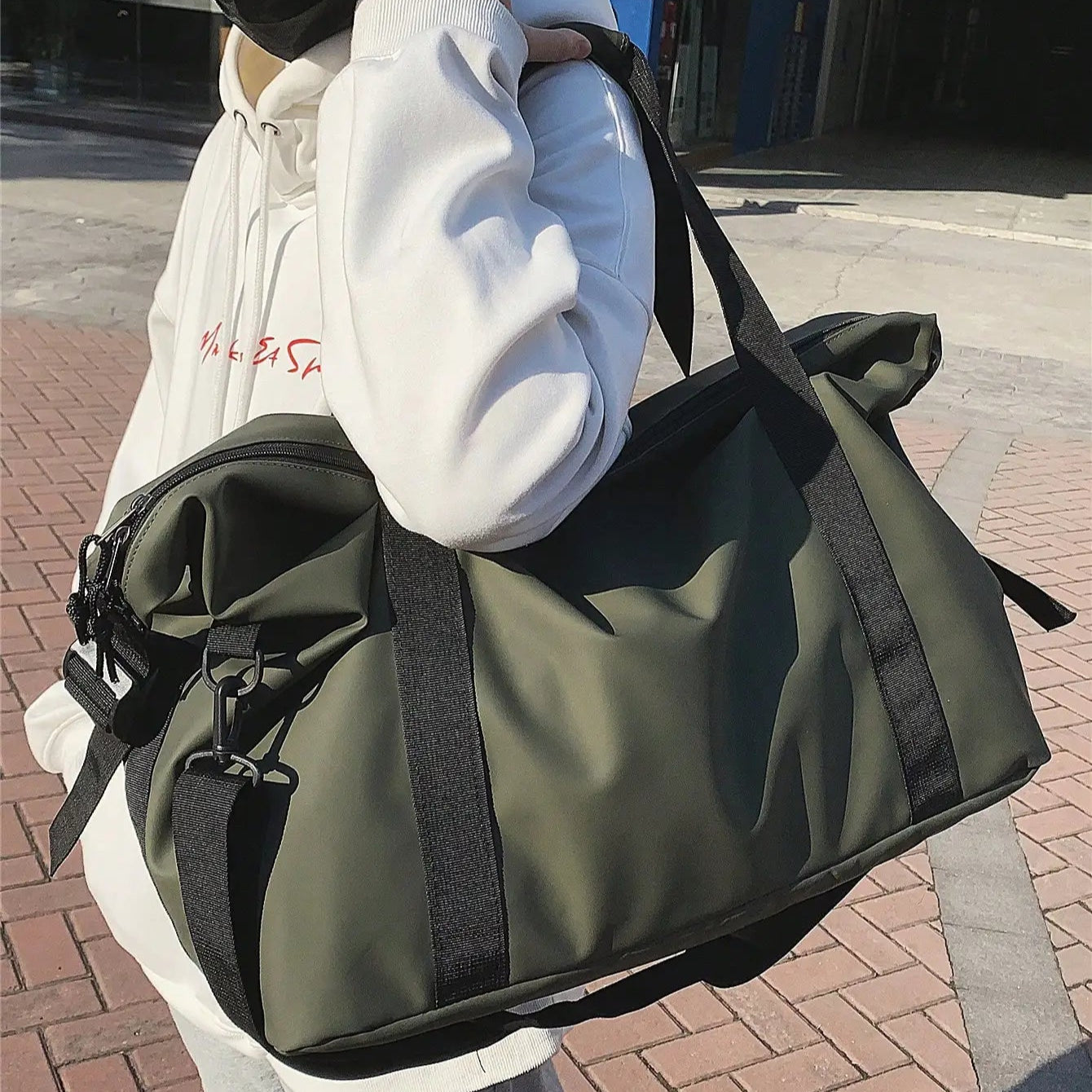 Sac de Voyage Unisexe Nylon Grande Capacité Bandoulière