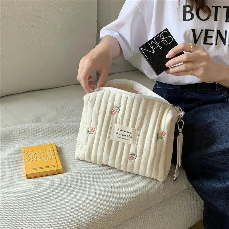 Sac bébé coton organisateur couches et accessoires poussette