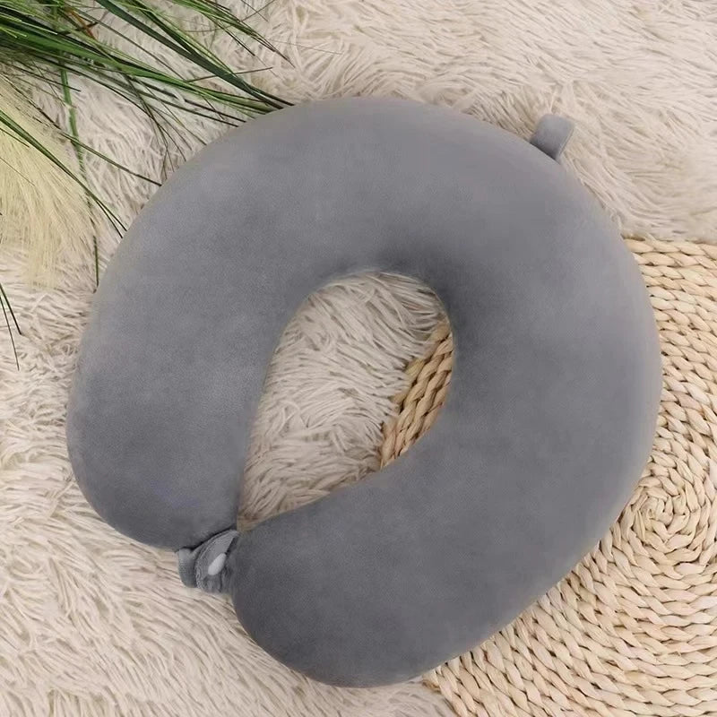 Coussin de voyage en mousse U-Shape avec housse douce et sangle de maintien