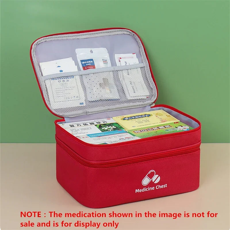 Grande Trousse Médicale de Voyage à Double Compartiment