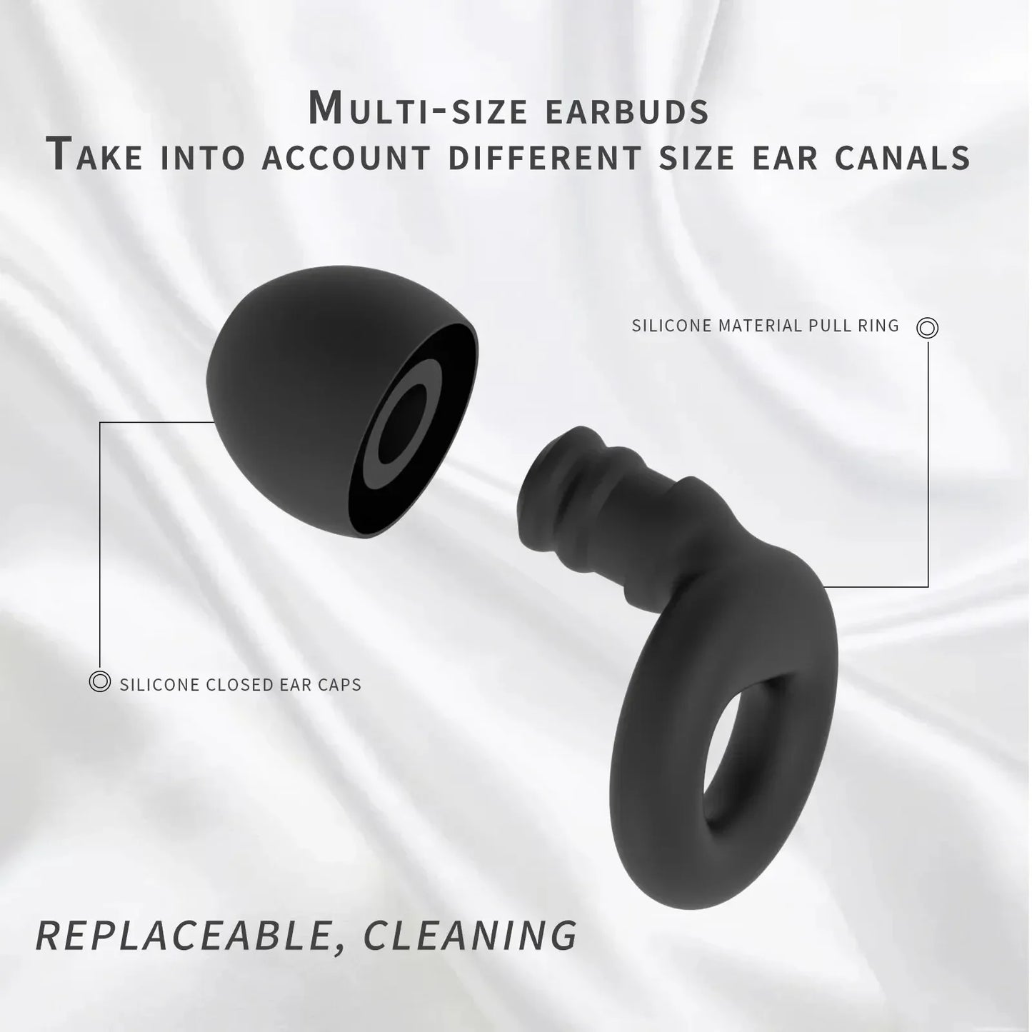 Bouchons d’Oreilles Réutilisables en Silicone
