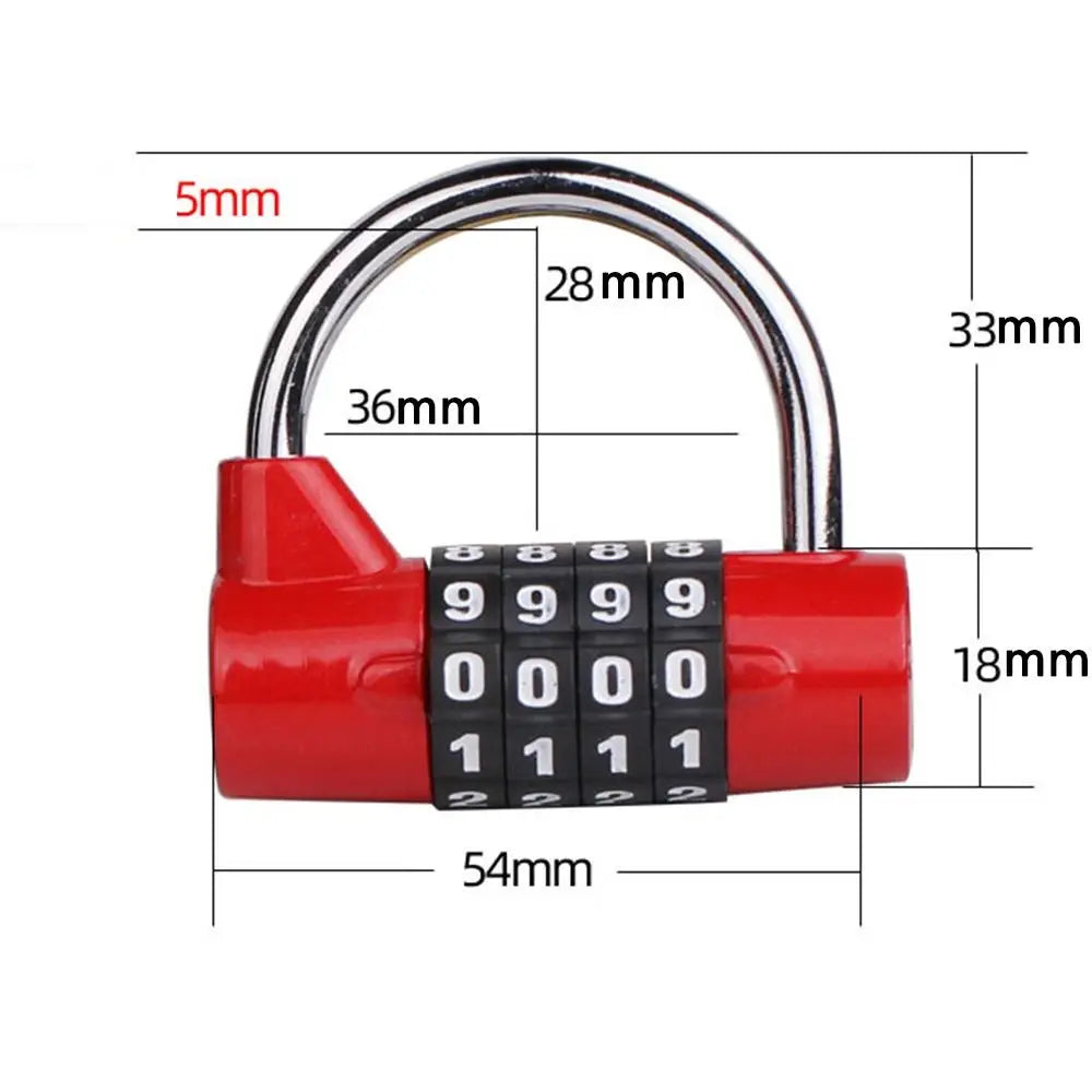 Cadenas à Code 4 Chiffres Renforcé – Sécurité Antivol Extérieure