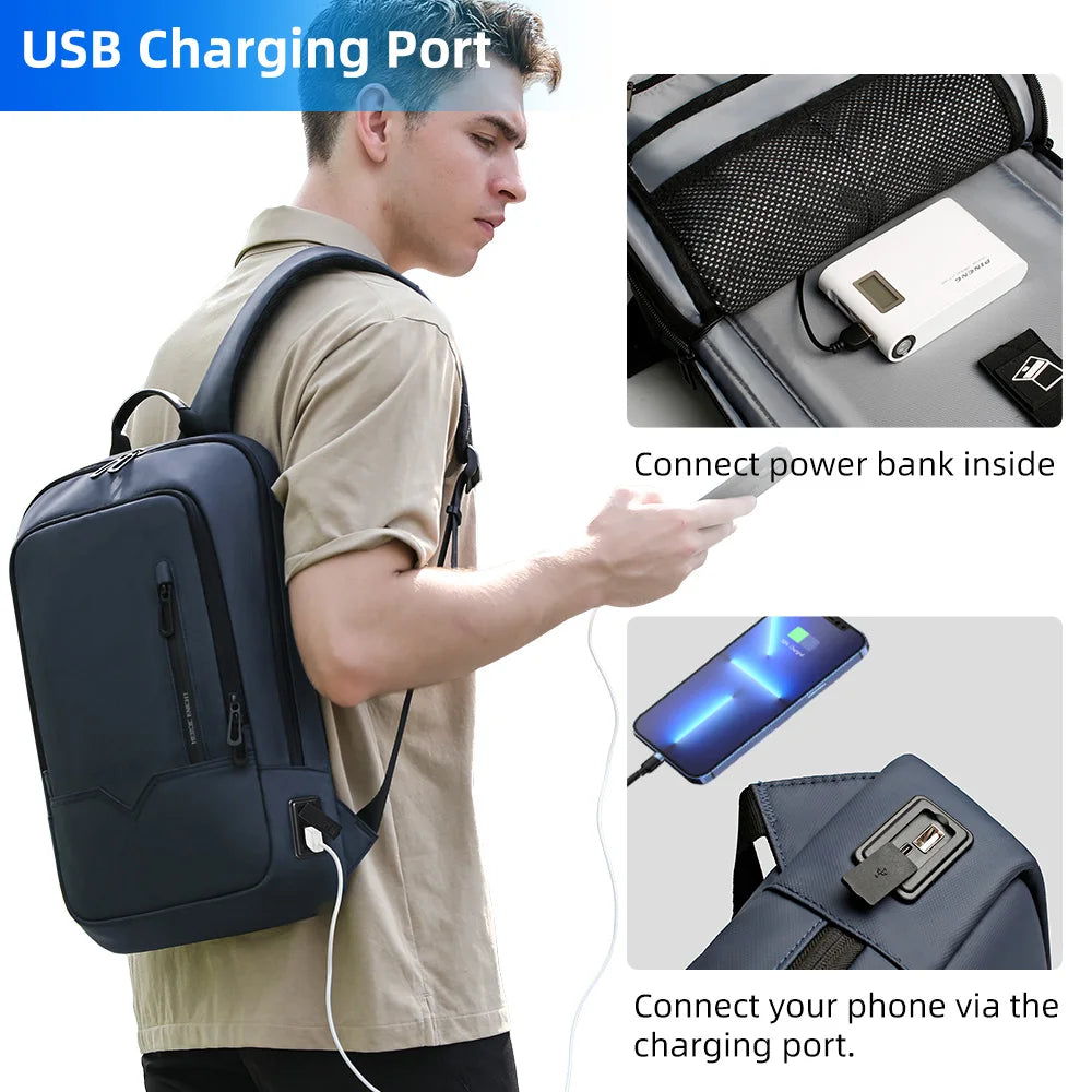 Sac à Dos Business HK – 15.6" Étanche avec Port USB