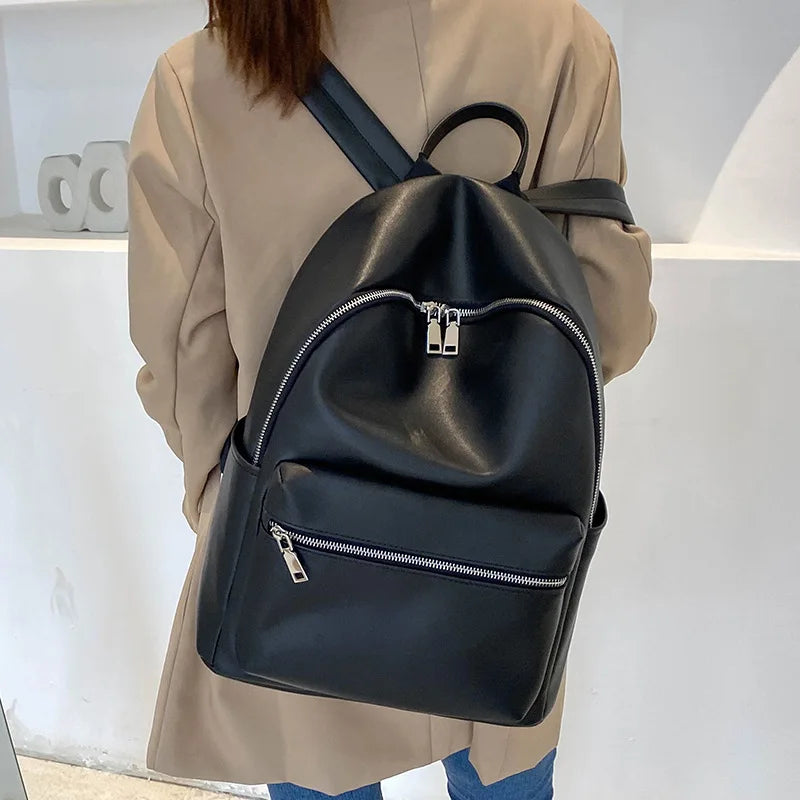 Sac à dos tendance en cuir PU souple