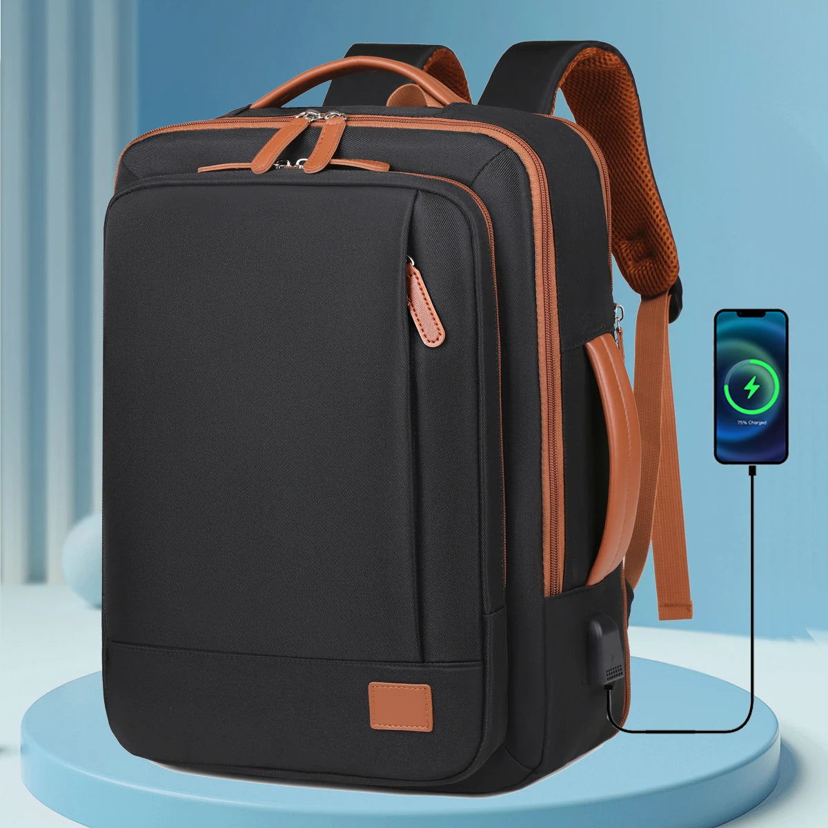 Sac à Dos Unisexe Extensible avec Port USB – Business & Voyages