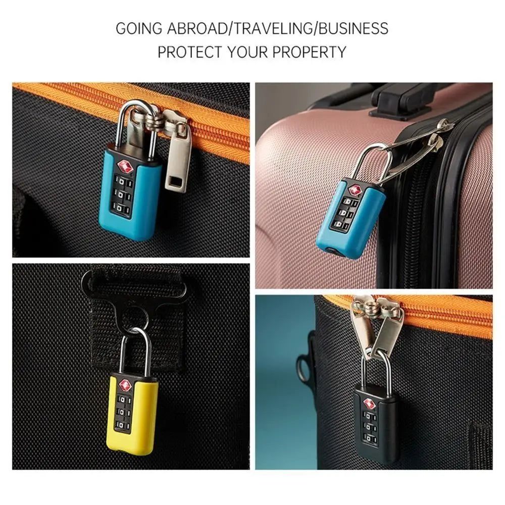 Cadenas TSA à Code 3 Chiffres – Sécurité Valises de Voyage