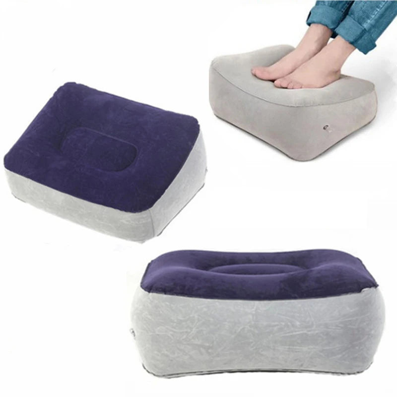 Coussin Repose-Pieds Gonflable de Voyage