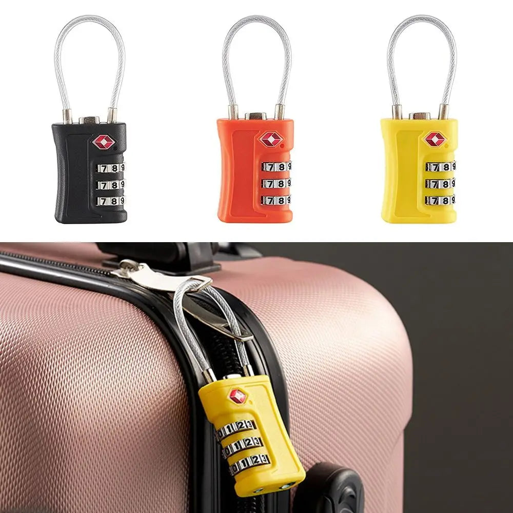 Cadenas TSA à Code Couleurs – 3 Chiffres Antivol pour Bagages