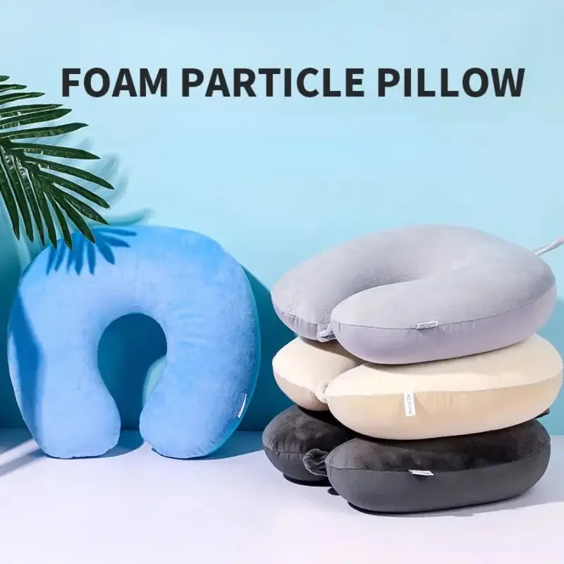 Coussin de voyage en mousse U-Shape avec housse douce et sangle de maintien