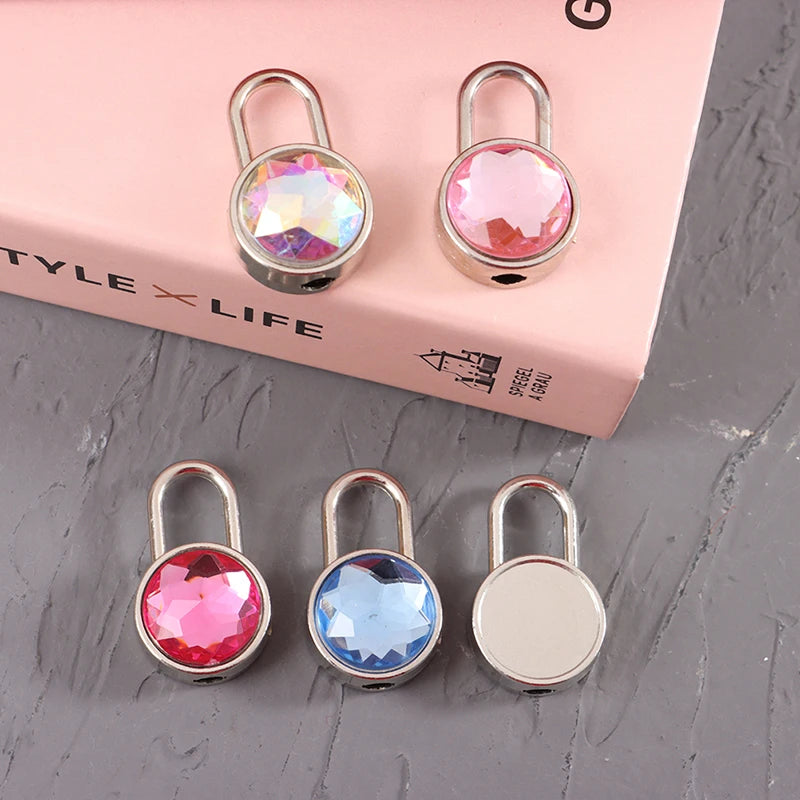 Cadenas Miniature Rond avec Clé – Style Cristal Coloré