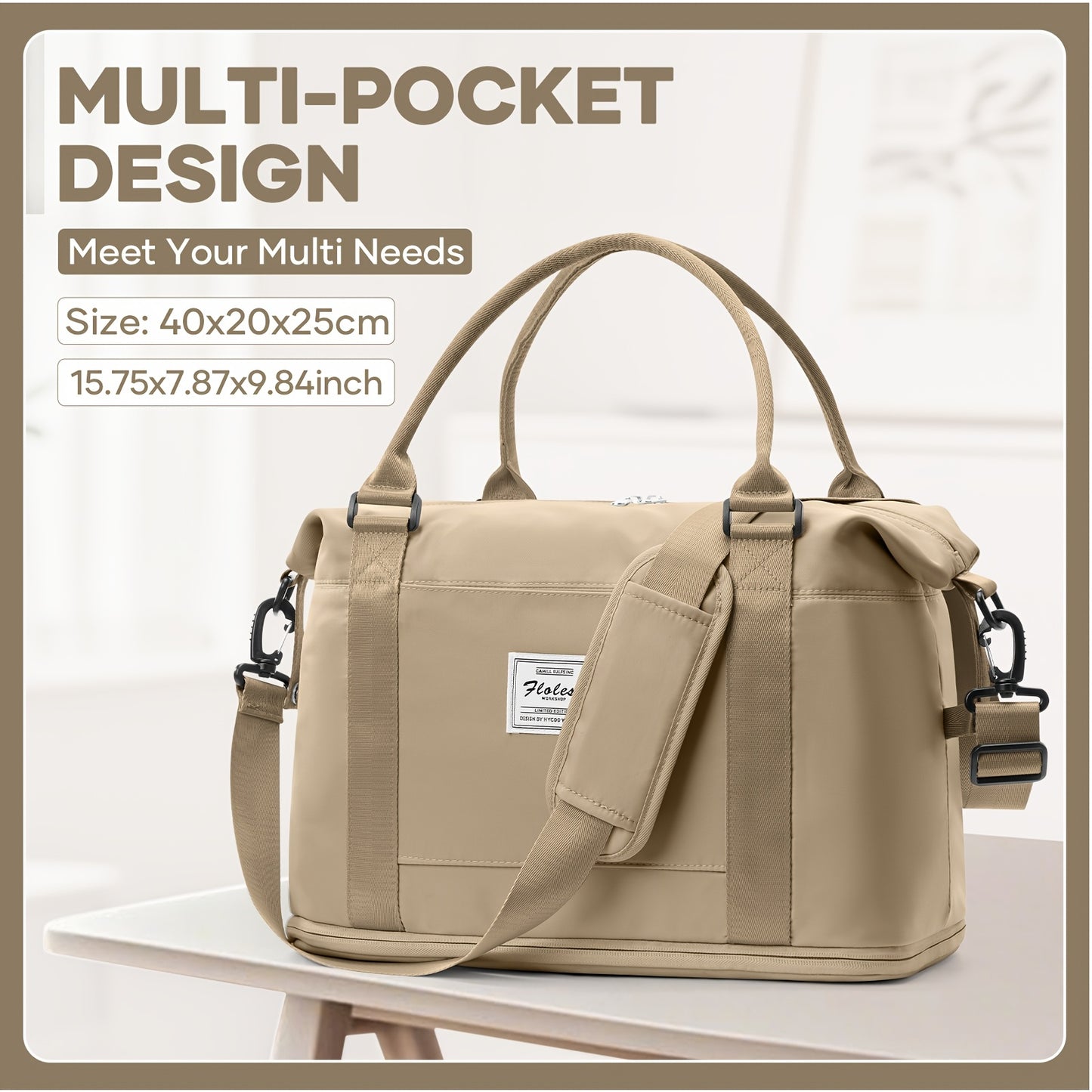 Sac de Voyage Extensible 40×30×20 cm – Bagage Cabine Compatible Avion