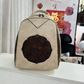 Sac à dos vintage en cuir PU embossé
