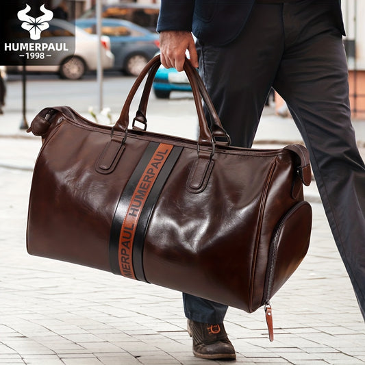 Sac de voyage en cuir, séparation sec / humide, compartiment chaussures