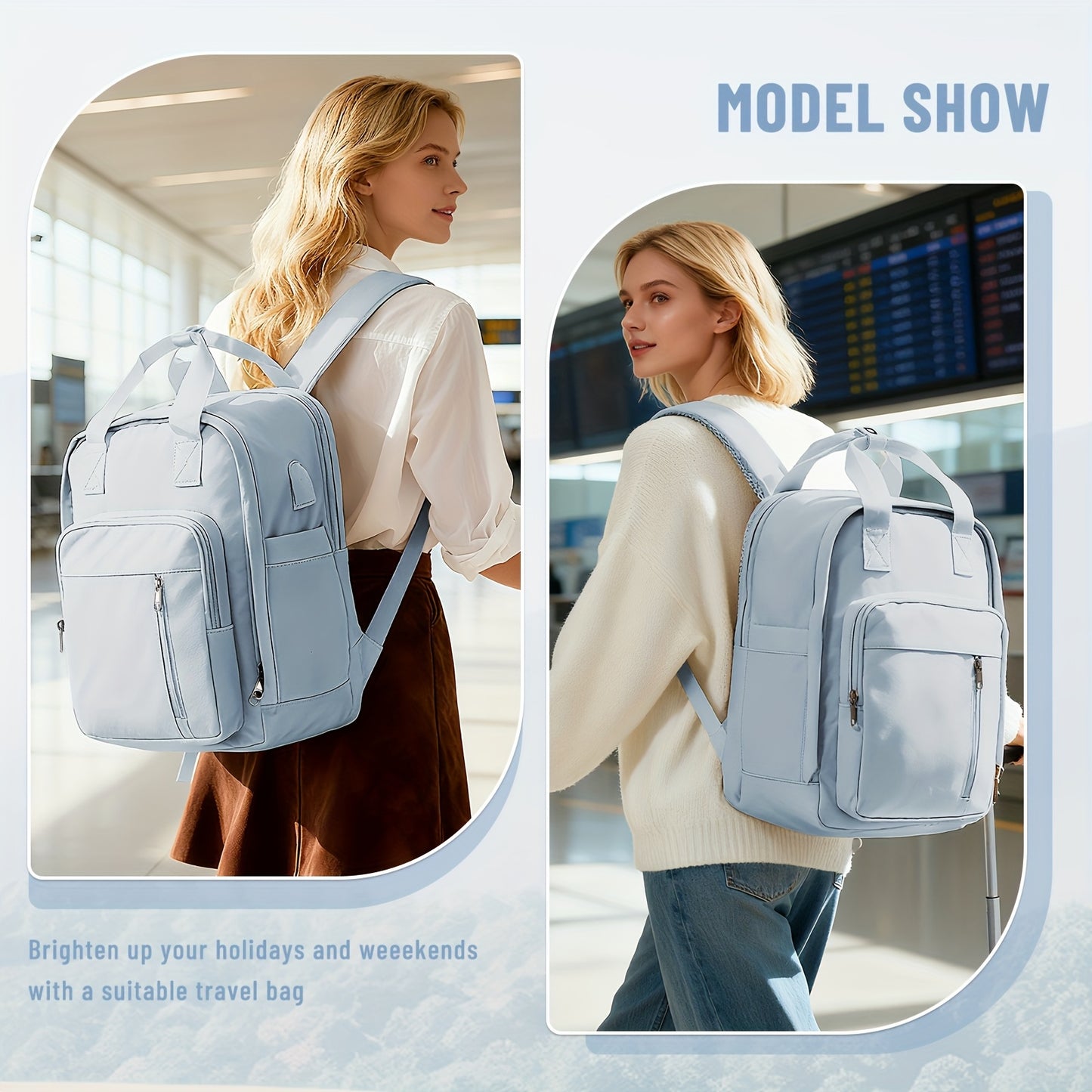 Sac à Dos de Voyage 40×30×20 cm – Approuvé Ryanair