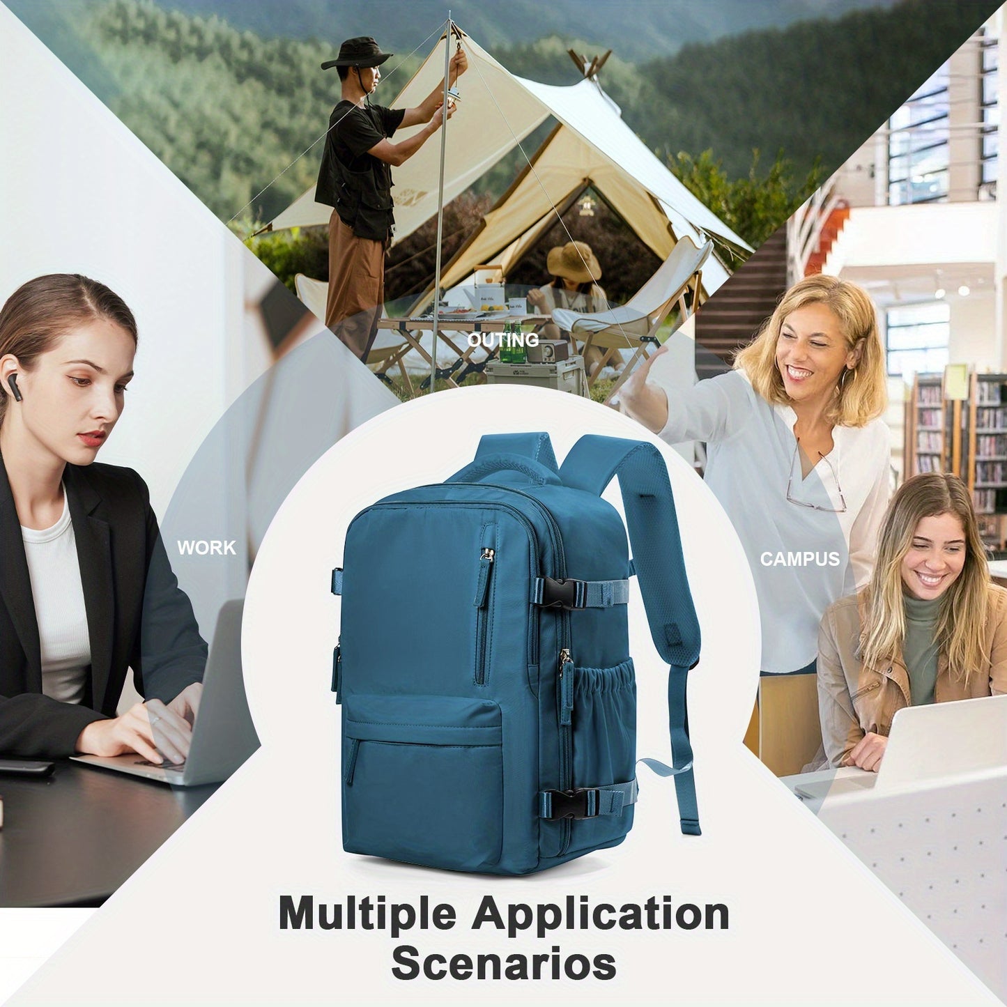 Sac à Dos Cabine Ryanair 40×28×17 – Bagage Main Compatible Avion