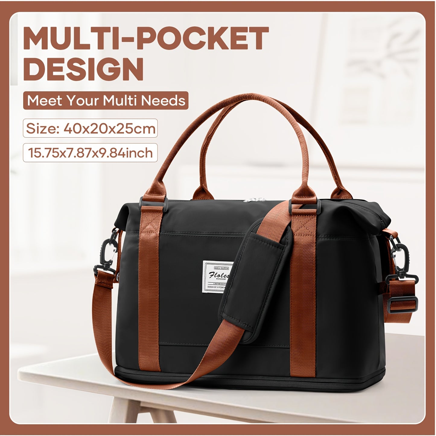 Sac de Voyage Extensible 40×30×20 cm – Bagage Cabine Compatible Avion