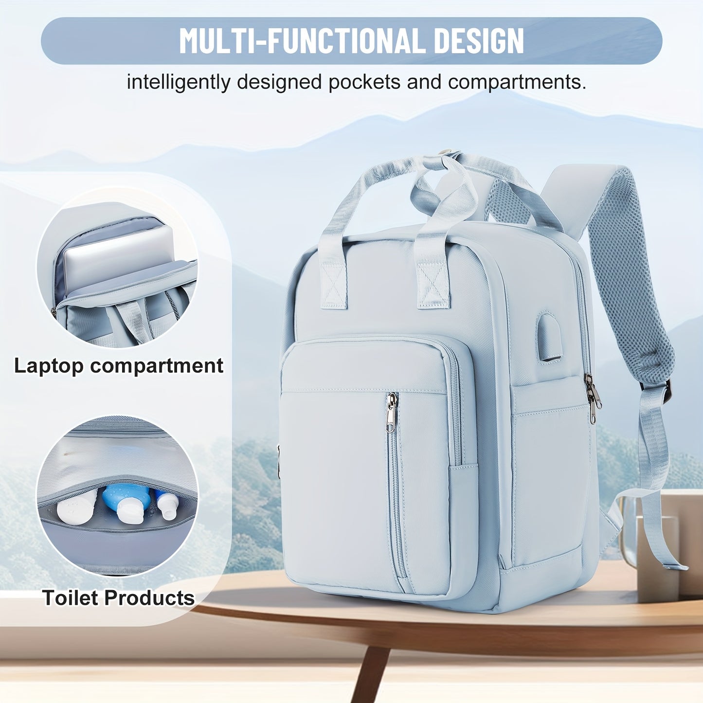 Sac à Dos de Voyage 40×30×20 cm – Approuvé Ryanair