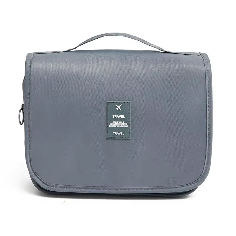 Trousse de Toilette Suspendue en Nylon Imperméable – Multi-compartiments avec Crochet de Voyage