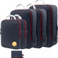 Set de cubes de rangement compressibles étanches pour valise et voyage organisé